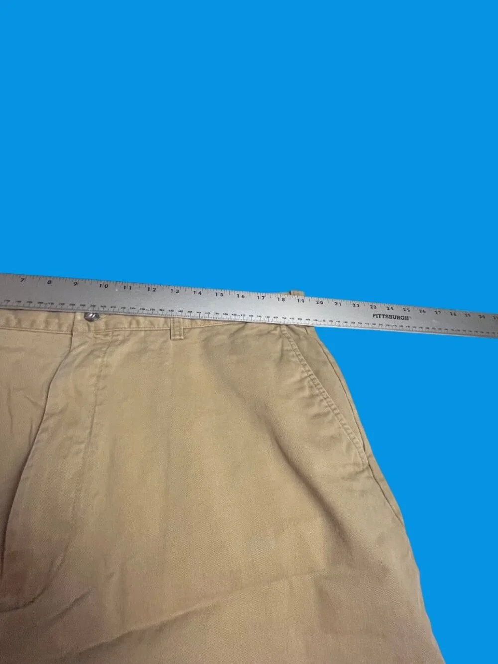 Polo Ralph Lauren Mens Classic Fit Khaki Chino Shorts 40T 100% Cotton Tall Long